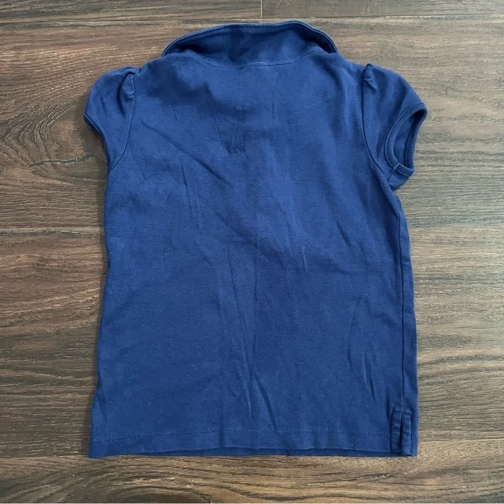 Gymboree Blue Polo Classic Knit Top school uniform girls size 6